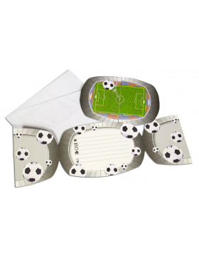 Fußball Einladungskarten - 8 Stück