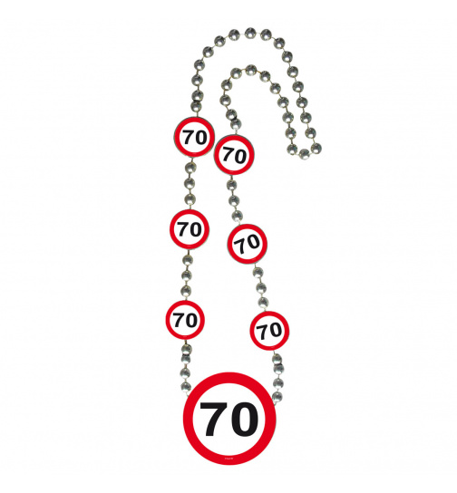 70. Geburtstag Kette Verkehrsschild