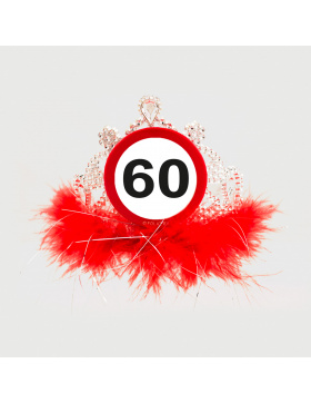 60. Geburtstag Diadem / Tiara Verkehrsschild