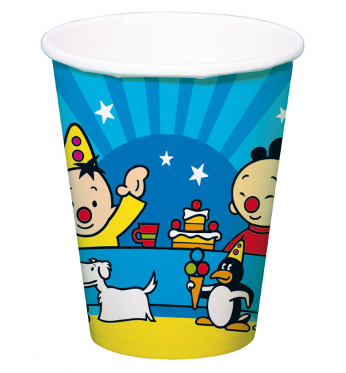 Pappbecher - Bumba Clown Geburtstag - 250 ml - 8 Stück