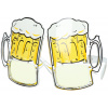 Bierglas-Brille