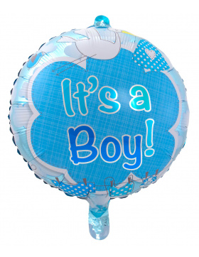 Geburt Junge Folienballon It‘s a Boy - 43 cm