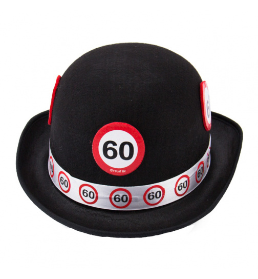 60. Geburtstag schwarze Melone (Hut)