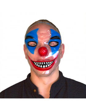 Durchsichtige Horrorclown-Maske