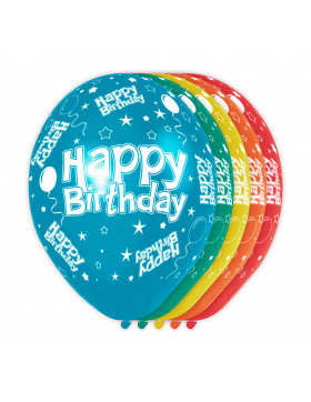 Geburtstagsballons verschiedene Farben Happy Birthday - 5...