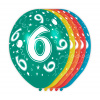 6. Geburtstag Ballons - 5 Stück