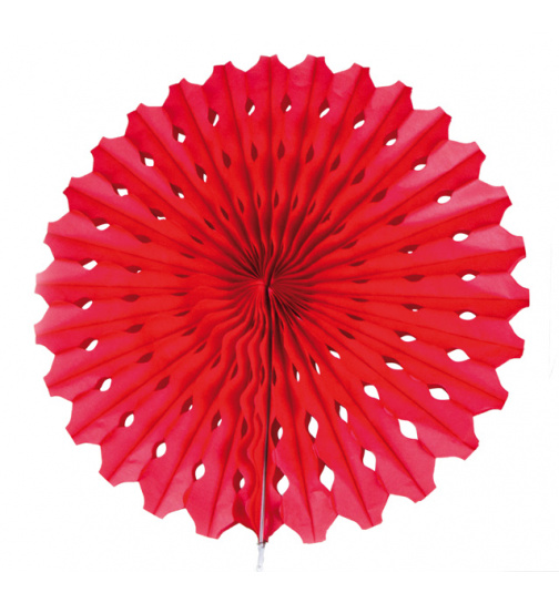 Wabenfächerdeko Rot - 45cm