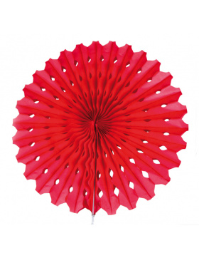 Wabenfächerdeko Rot - 45cm
