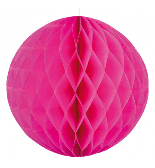 Wabenfächerballon XL Rund Pink - 50 cm
