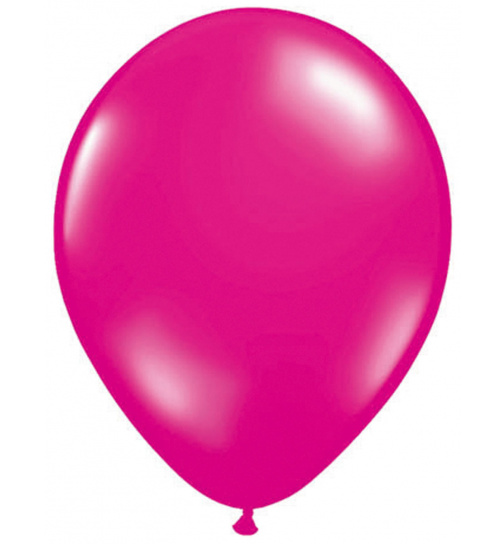 Magentafarbene Ballons 30 cm - 10 Stück