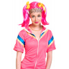 Rosafarbene Anita Manga-Perücke