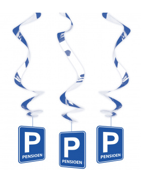 Rentner /Pensioen (NL) Parkplatzschild Hängedeko - 3...