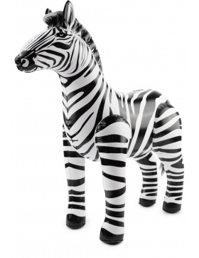 Aufblasbares Zebra - 60x55 cm