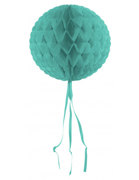 Wabenfächerballon Rund Mintgrün - 30 cm