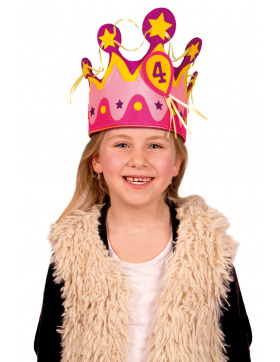 Geburtstagskrone für Mädchen von 1 bis 5 Jahre