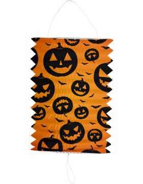 Zuglaterne / Lampion Kürbis - 16x22 cm