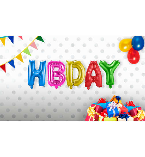 Folienballon-Set Geburtstag