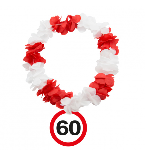 Blumenkette Hawaii Verkehrsschild 60 Jahre