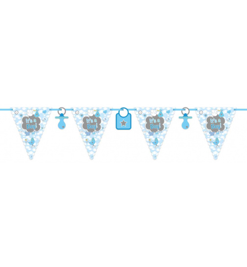 It‘s a Boy Geburt eines Jungen Wimpelkette - 6 Meter