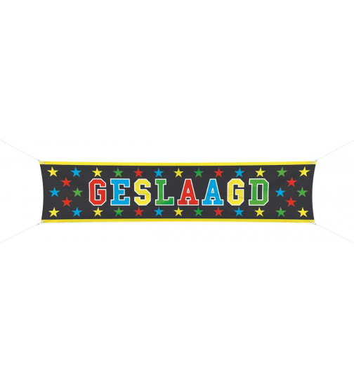 Bestanden Spruchband Prismatisch Geslaagd - 180x40 cm