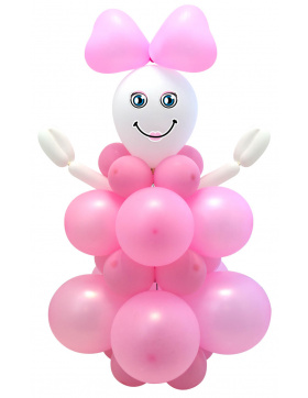 Ballon Bastelset Geburt Mädchen