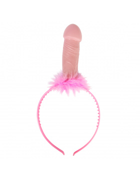 Junggesellenabschied Tiara / Haarreif Penis mit Ringen