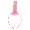 Junggesellenabschied Tiara / Haarreif Penis mit Ringen