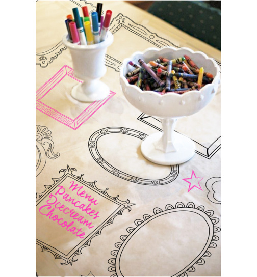 Tischdecke zum Beschriften - 180x130 cm