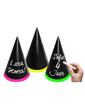 Partyhütchen zum Beschriften - 6 Stück