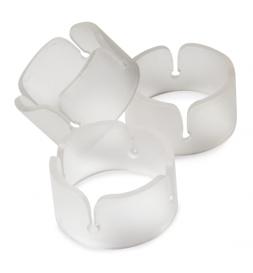 Durchsichtige Ballonclip-Ringe - 6 Stück