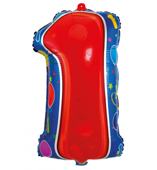 1. Geburtstag Folienballon / Heliumballon / Zahlenballon - 56cm