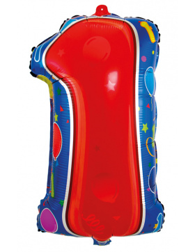 1. Geburtstag Folienballon / Heliumballon / Zahlenballon...