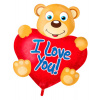Folienballon Bär I Love You! - 57x80 cm