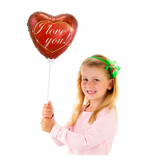 Mini-Figurballon I Love You - 23 cm