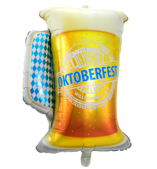 Oktober Bierfest Ballon Bierglas - 60x80 cm