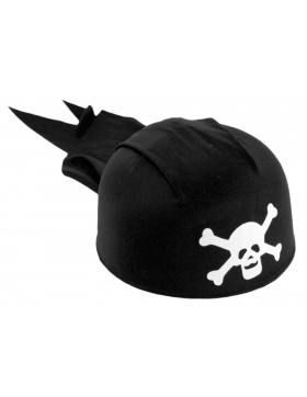 Piraten-Bandana Schwarz für Kinder