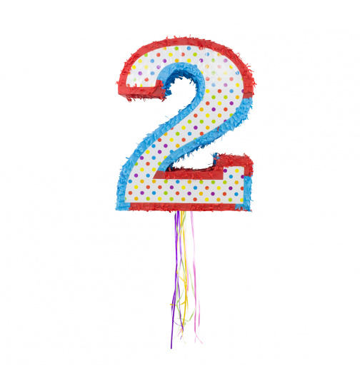 Pinata Zahl 2 - 49 cm