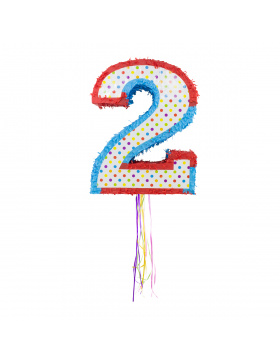 Pinata Zahl 2 - 49 cm