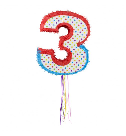 Pinata Zahl 3 - 49 cm