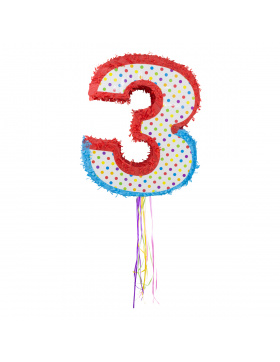 Pinata Zahl 3 - 49 cm