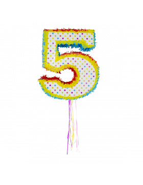 Pinata Zahl 5 - 49 cm