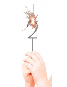 Kategorie F1 Feuerwerk Wunderkerzen Ziffer / Zahl 2