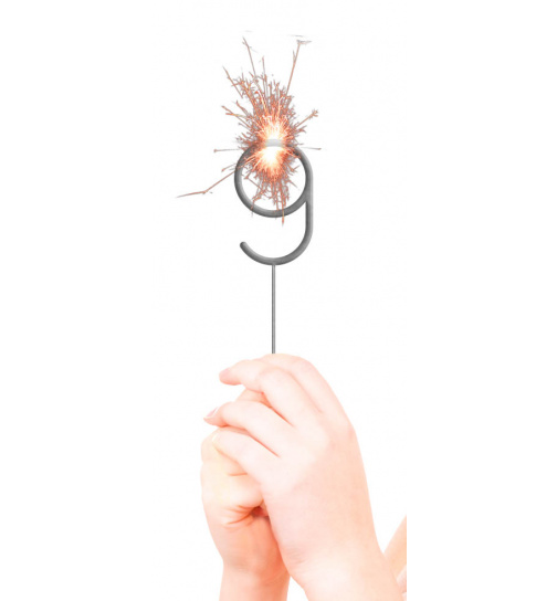 Kategorie F1 Feuerwerk Wunderkerzen Ziffer / Zahl 9