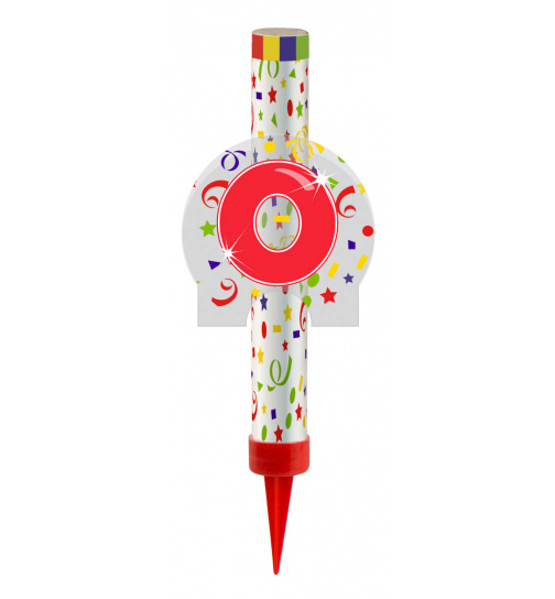 Kategorie F1 Feuerwerk Fontäne Ziffer / Zahl 0