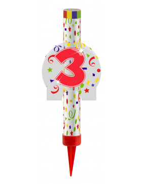 Kategorie F1 Feuerwerk Fontäne Ziffer / Zahl 3