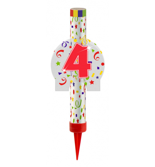 Kategorie F1 Feuerwerk Fontäne Ziffer / Zahl 4