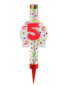 Kategorie F1 Feuerwerk Fontäne Ziffer / Zahl 5