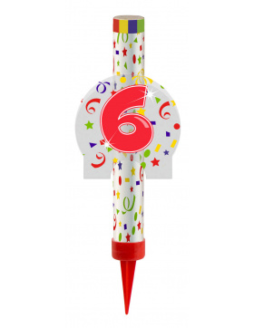 Kategorie F1 Feuerwerk Fontäne Ziffer / Zahl 6