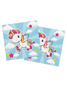 Einhorn Servietten 33x33 cm - 20 Stück