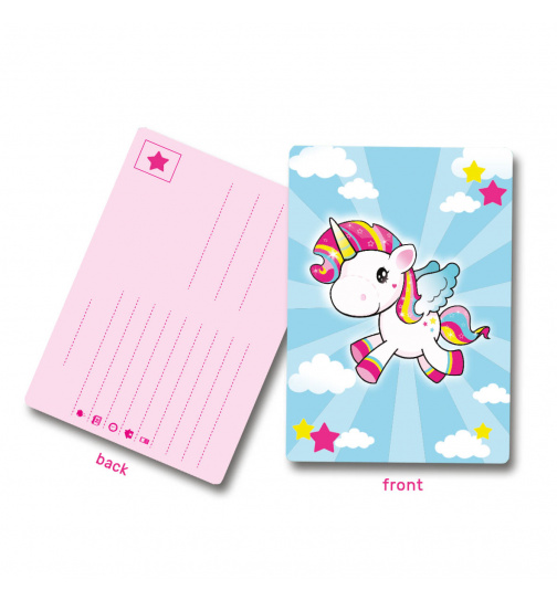 Einhorn Einladungskarten - 8 Stück